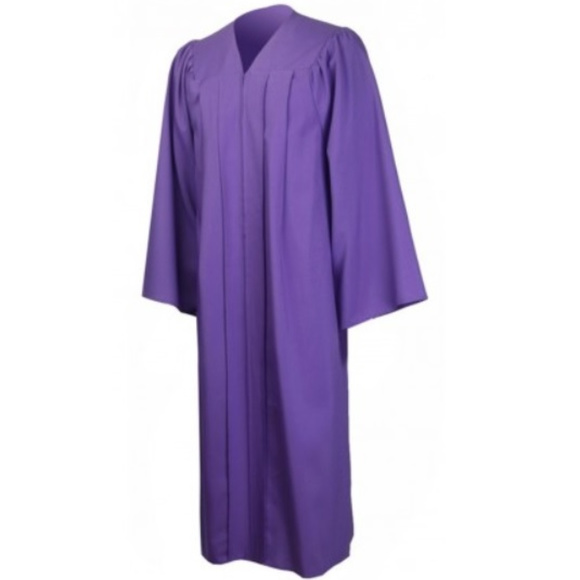 Purple Graduation Gown - Unisex Sz LG 5'11"-6'1' - Picture 2 of 3